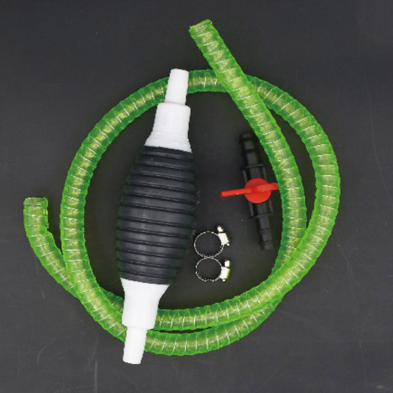 Hand Pinch Air Bag (1.5-Meter Steel Wire Tube) - Manual Hand Pinch Siphon Pump Kit (1.5-Meter Steel Wire Reinforced Tube Version)